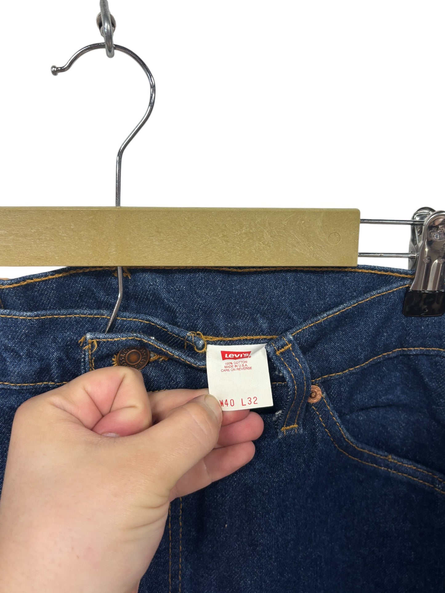 Vintage 90's Levi's 517 Dark Wash Denim Jeans Size 38x32