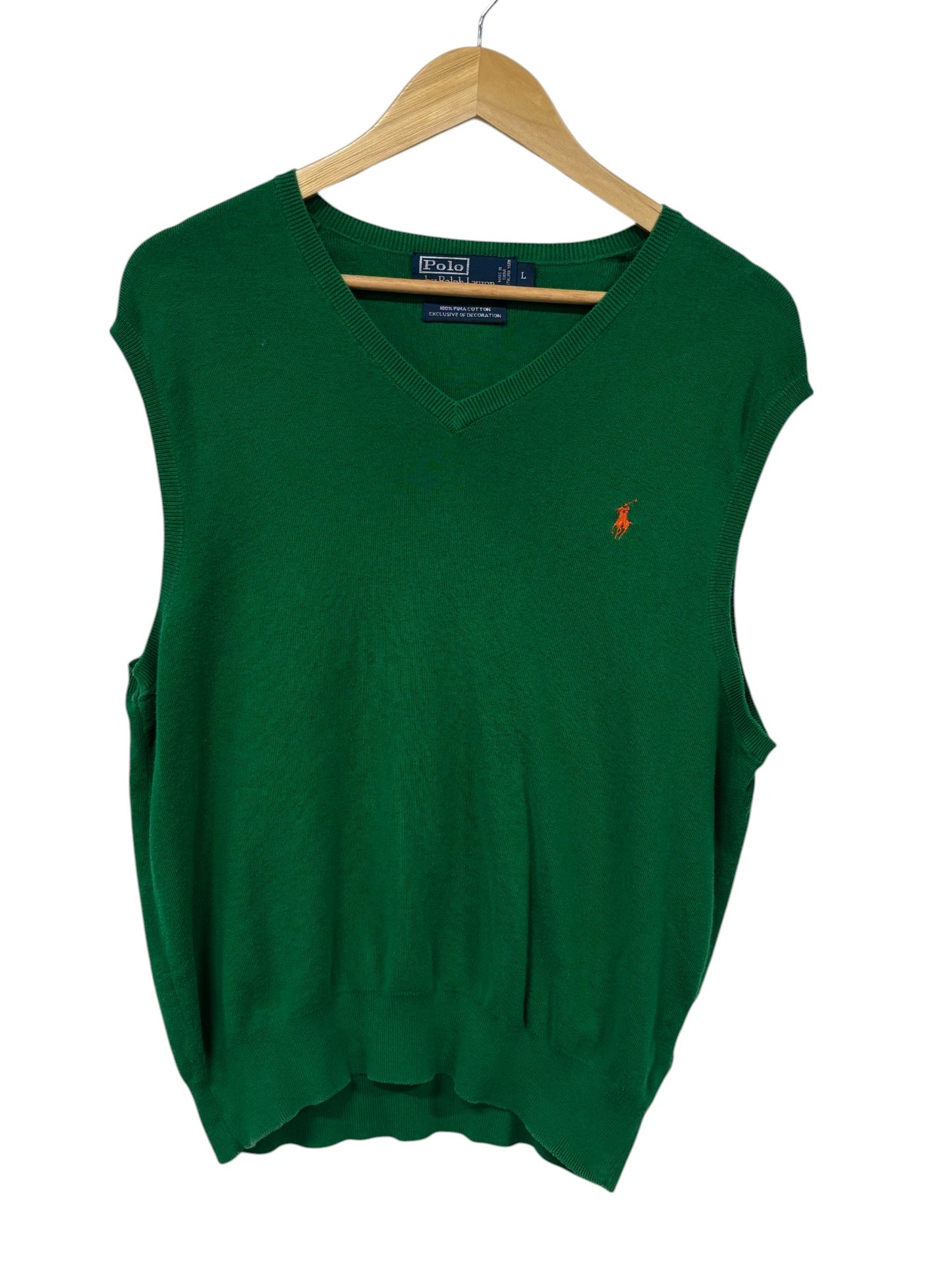 Vintage Polo Ralph Lauren Classic Logo Sweater Vest Size Large