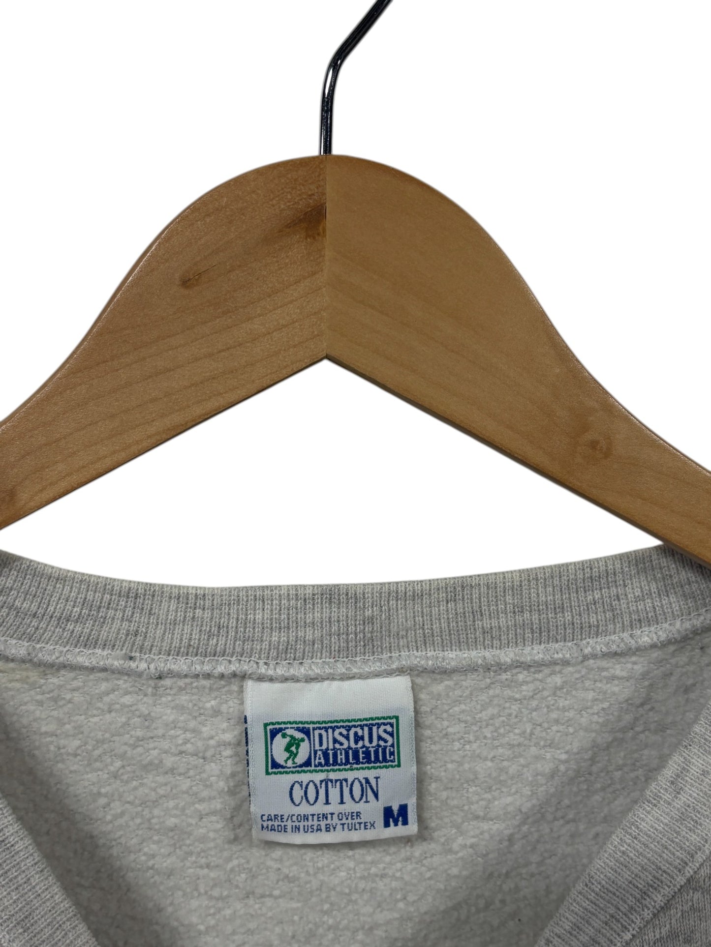 Vintage 90's Discus Athletic Grey Blank Crewneck Sweater Size Medium