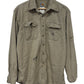 Carhartt Thrashed Khaki Button Up FR Work Shirt Size Large