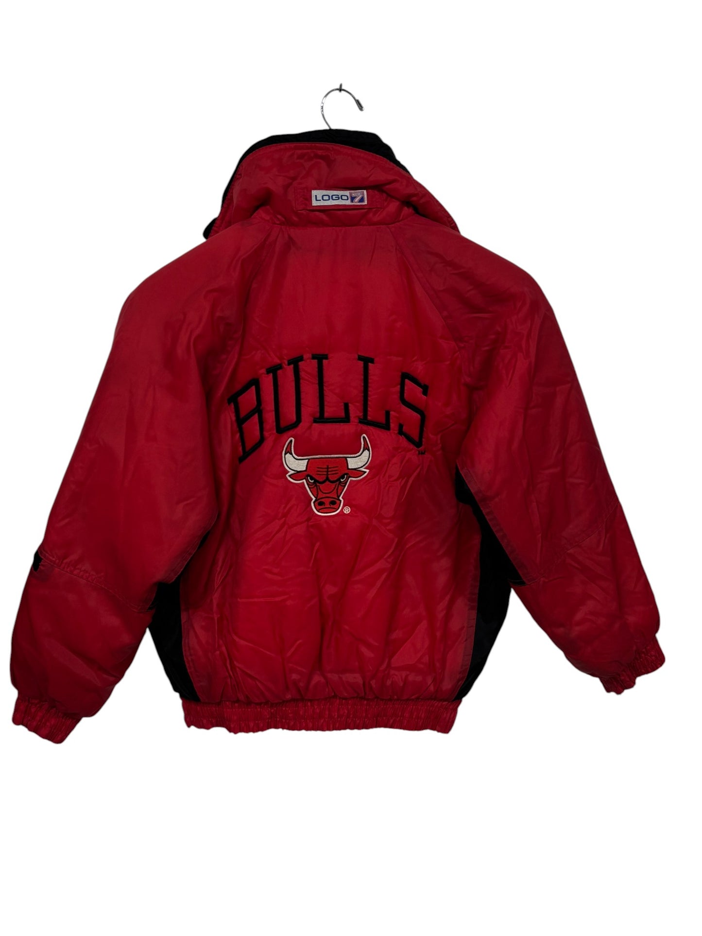 Vintage 90's Logo 7 Chicago Bulls Puffer Jacket Size Medium (Youth)