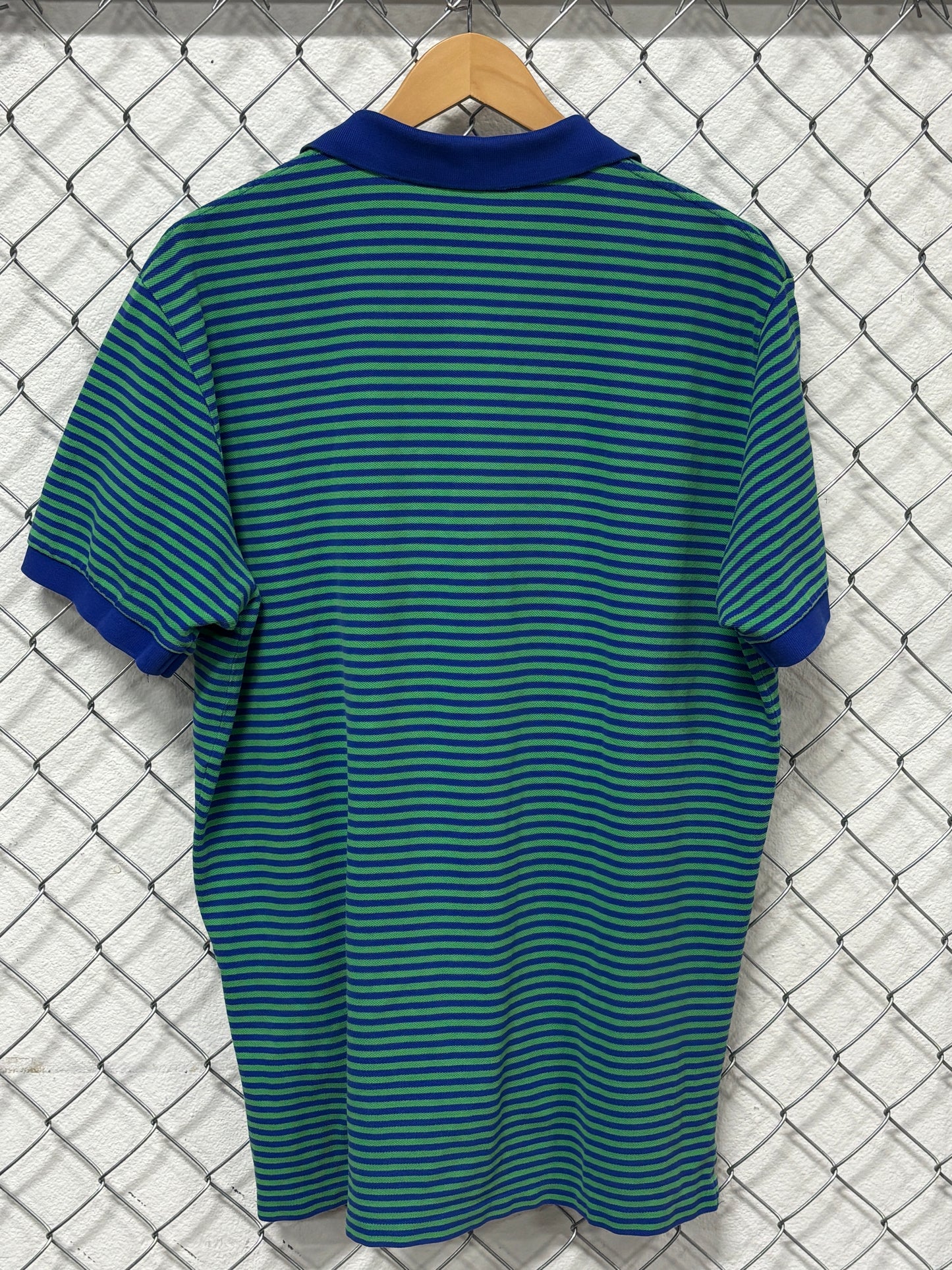 Polo Ralph Lauren Blue Striped Polo Shirt Size XL