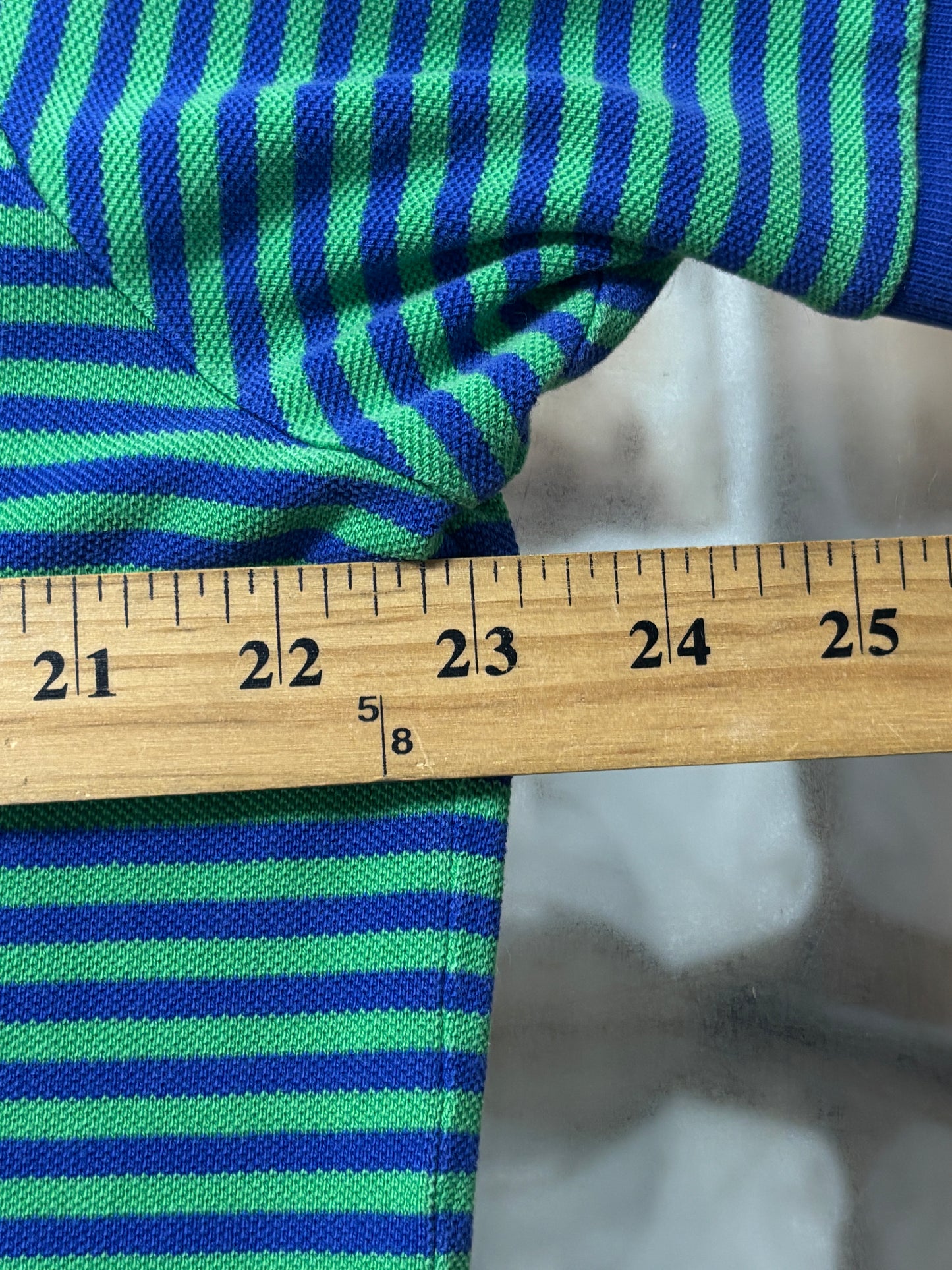 Polo Ralph Lauren Blue Striped Polo Shirt Size XL