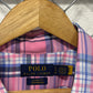 Polo Ralph Lauren Pink Checkered Striped Button Up Shirt Size XL