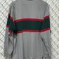 Polo Ralph Lauren Red Grey Green Striped Long Sleeve Rugby Shirt Size XL
