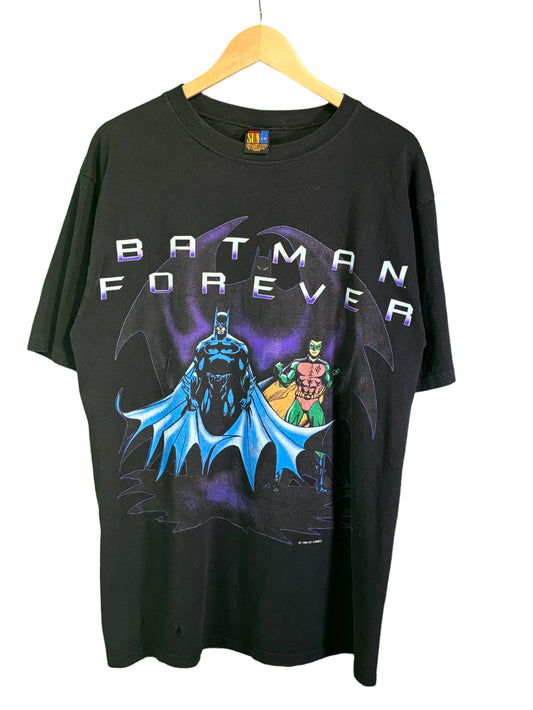 Vintage 1995 Batman and Robin Forever Graphic Tee Size Large