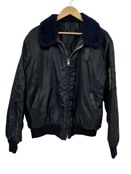 Vintage 70's Flight Bomber Zip Up Jacket Simco Zipper Size Large