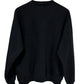Vintage 90's Russell Athletic Black Blank Crewneck Sweater Made USA Size XL
