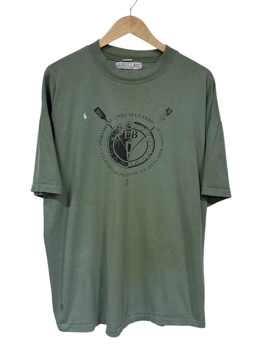 Vintage 90's Elliot Bay Sportswear Faded Rowing Graphic Tee Size XL
