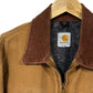 Vintage Carhartt Blanked Lined Brown Detroit Jacket Size Large Tall
