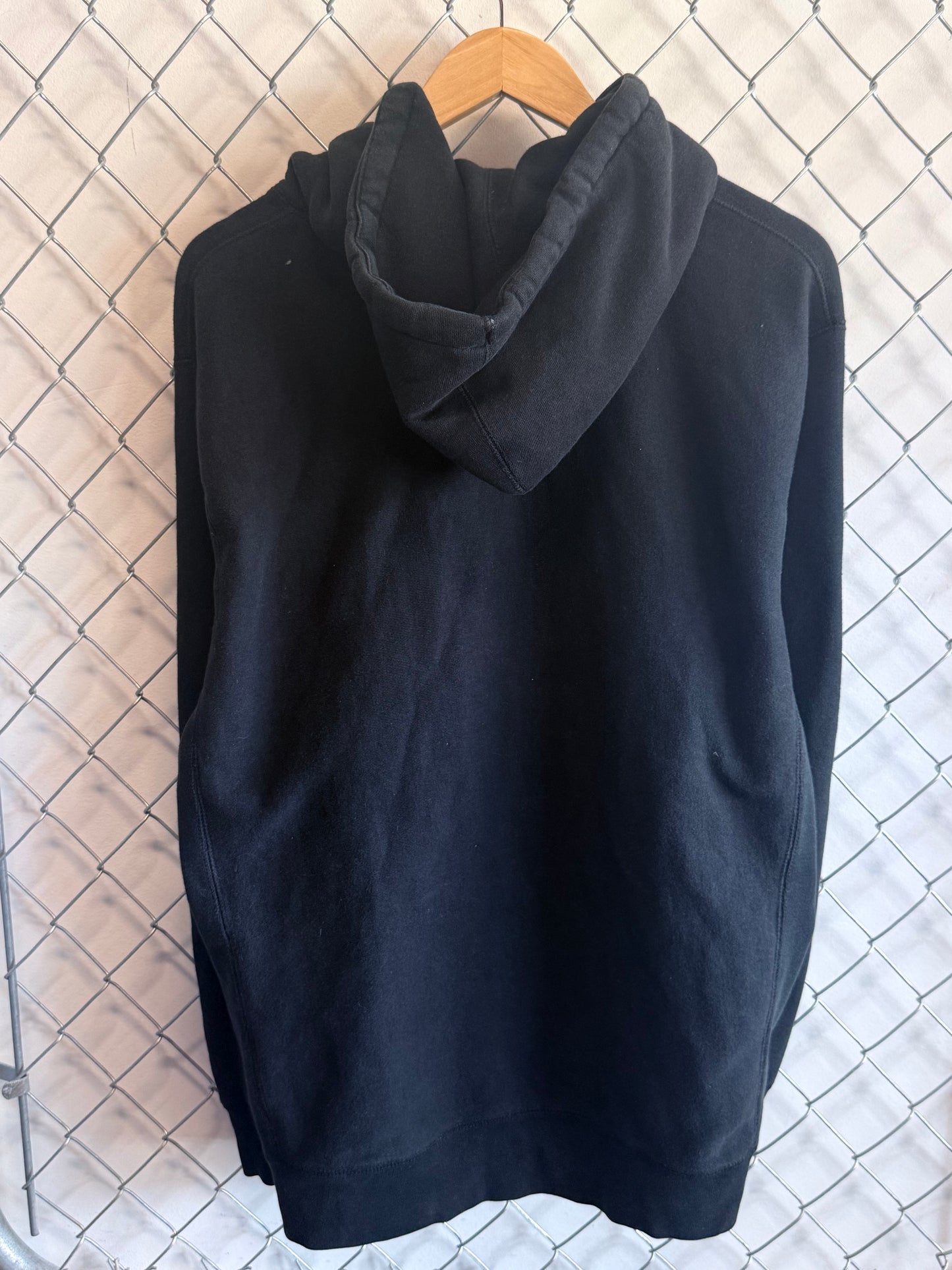 Nike Black Center Swoosh Hoodie Size Large