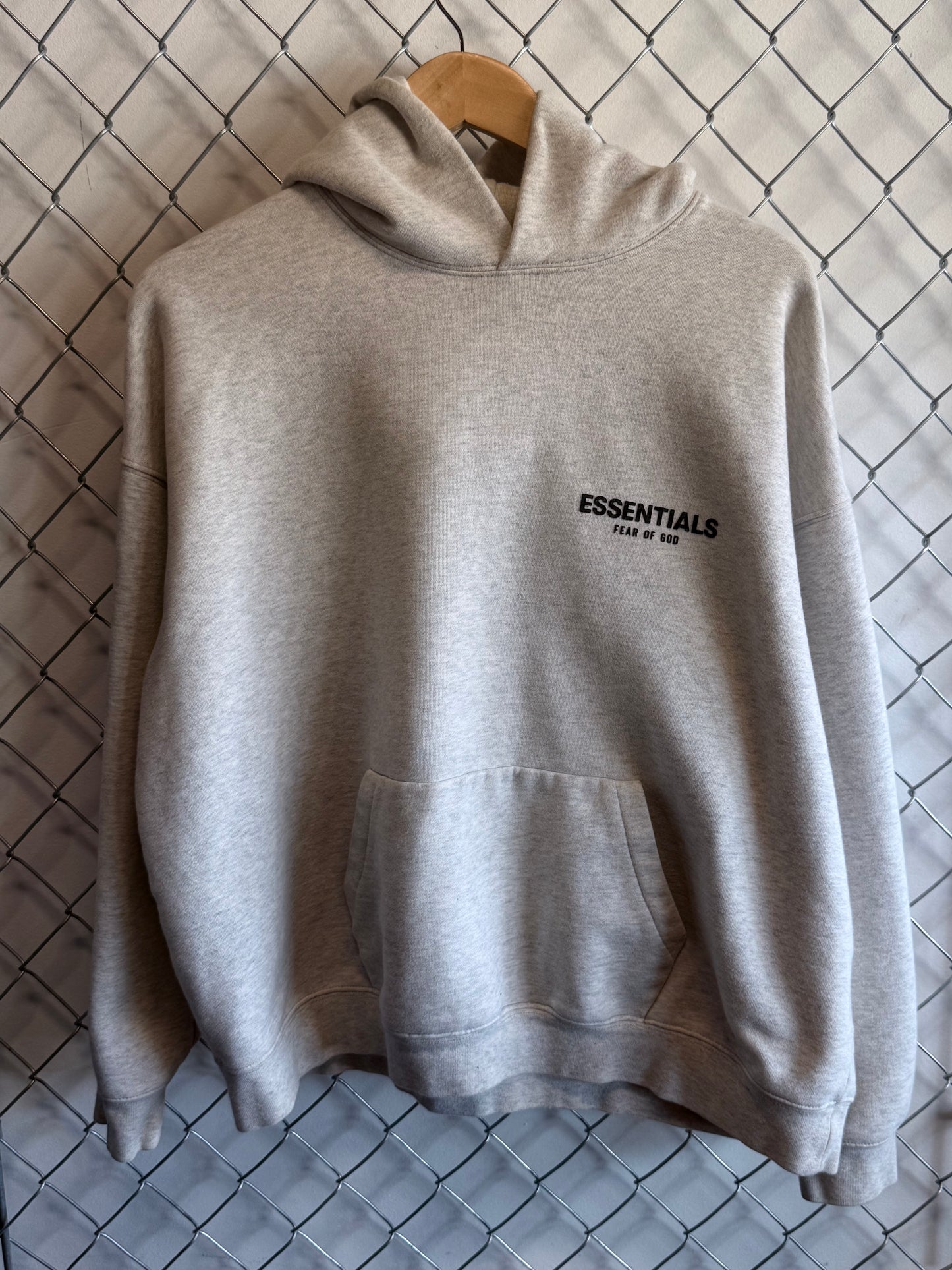 Fear of God Essentials Grey Hoodie Size Large