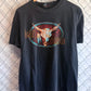 Vintage Harley Davidson Cow Skull Ohio Biker Graphic Tee Size Large