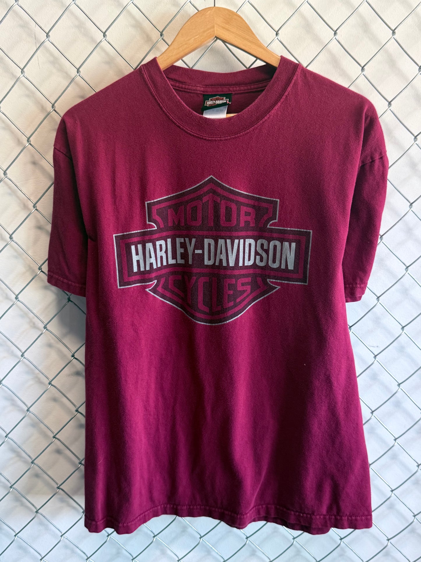 Y2K Harley Davidson North Carolina Biker Graphic Tee Size Large