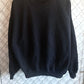 Vintage Hanes Black Blank Crewneck Sweater Size Large
