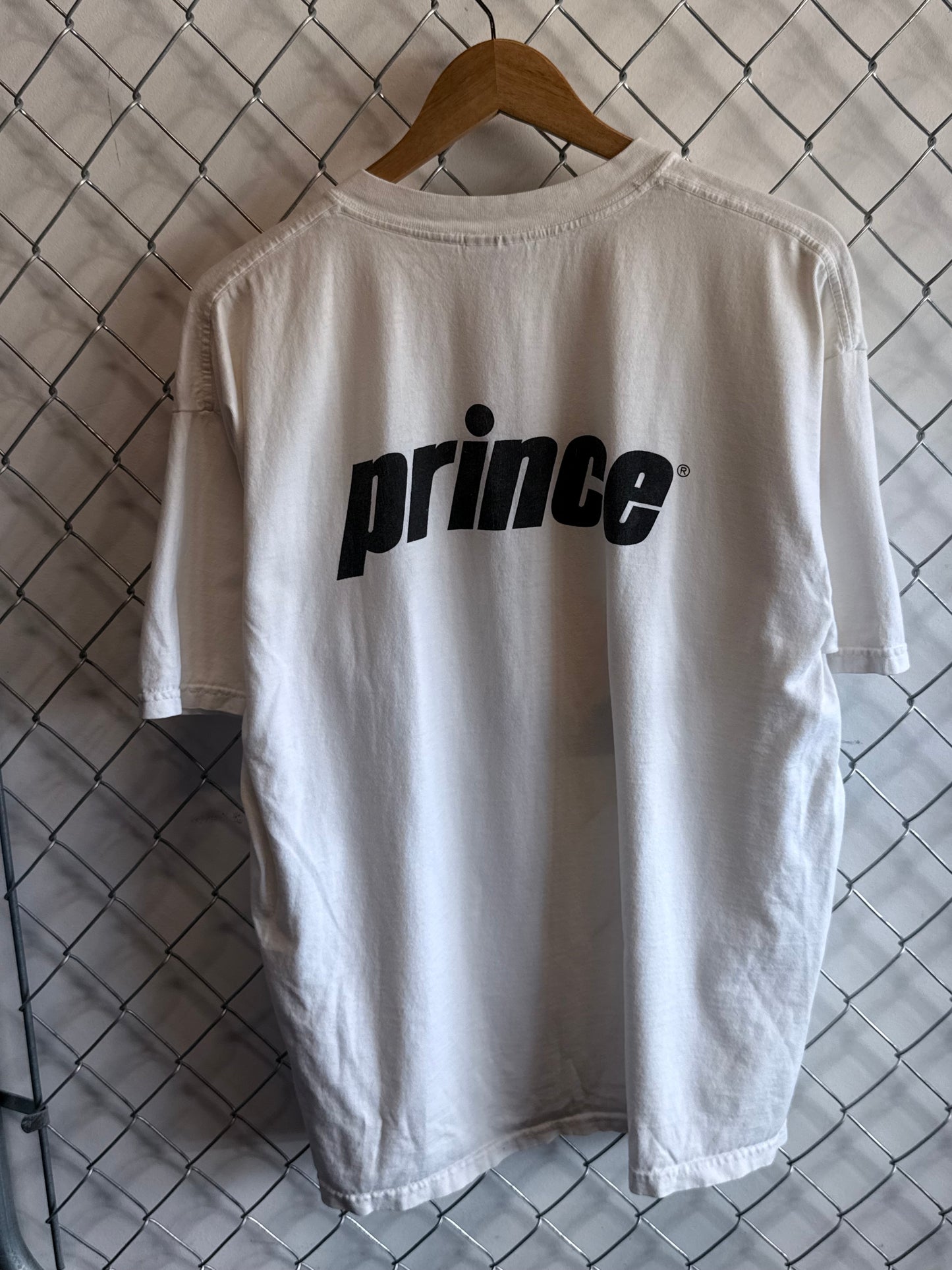 Vintage 90's Prince Tennis Rackets Pouring it On Graphic Tee Size XL