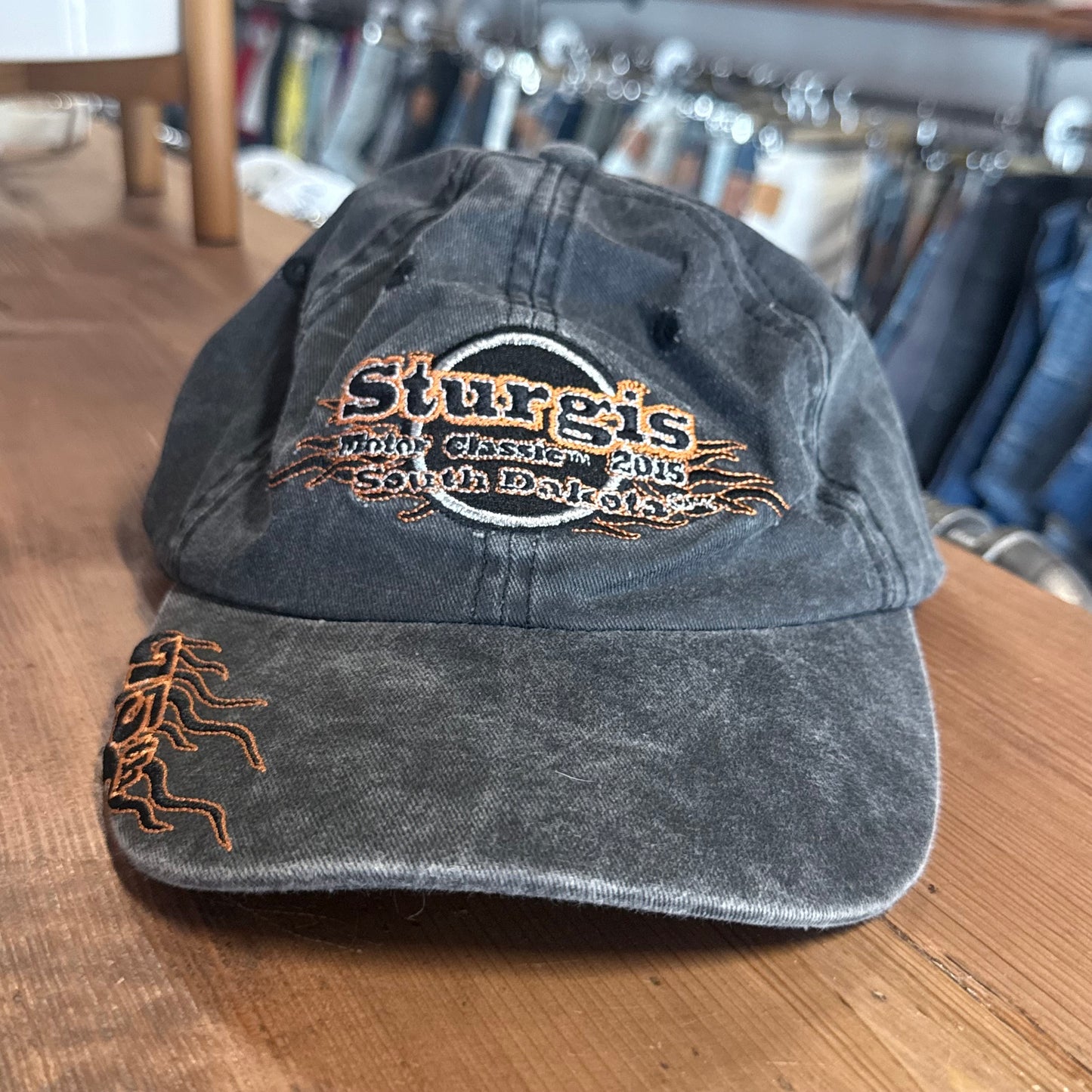 Sturgis Bike Rally Faded Black Hat