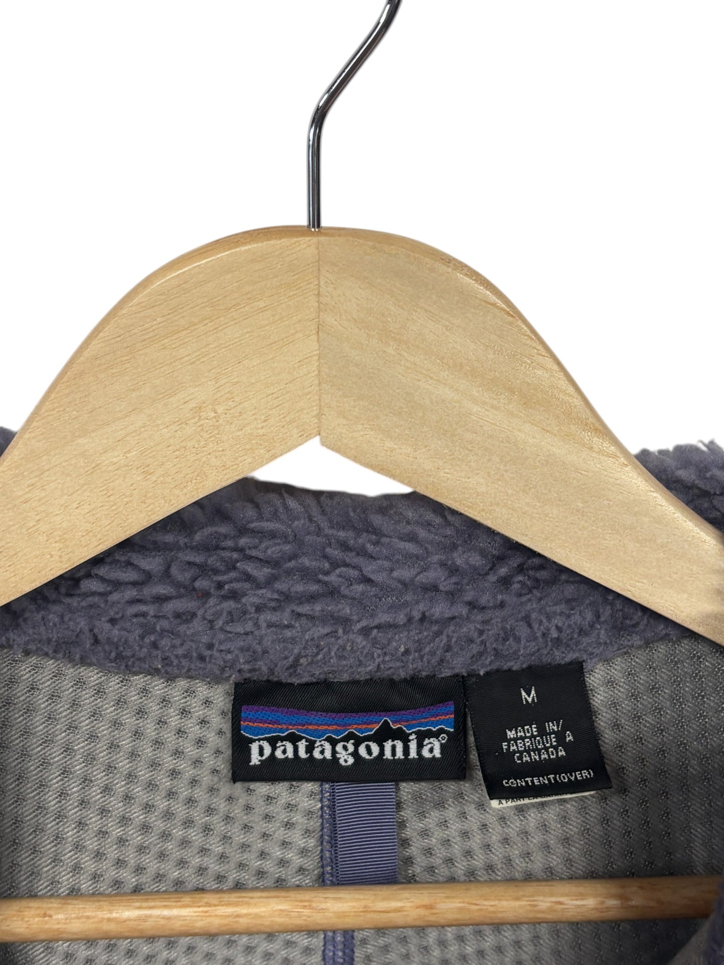 Vintage Patagonia Purple Retro X Deep Pile Zip Up Fleece Jacket Size Medium