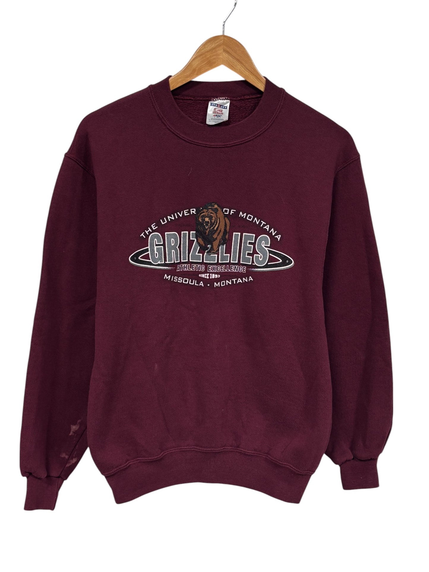 Vintage Y2K Missoula Montana Grizzlies Crewneck Sweater Size Small