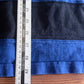 Vintage Polo Ralph Lauren Black Blue Striped Polo Rugby Shirt Size Large