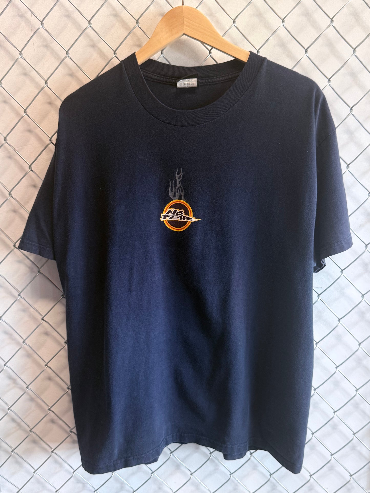 Vintage Y2K No Fear Skate Grunge Dragon Graphic Tee Size XL