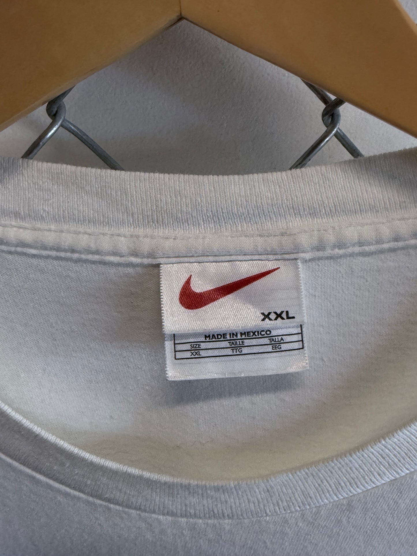Vintage 90's Nike Challenge Court Tennis Center Swoosh Tee Size XXL