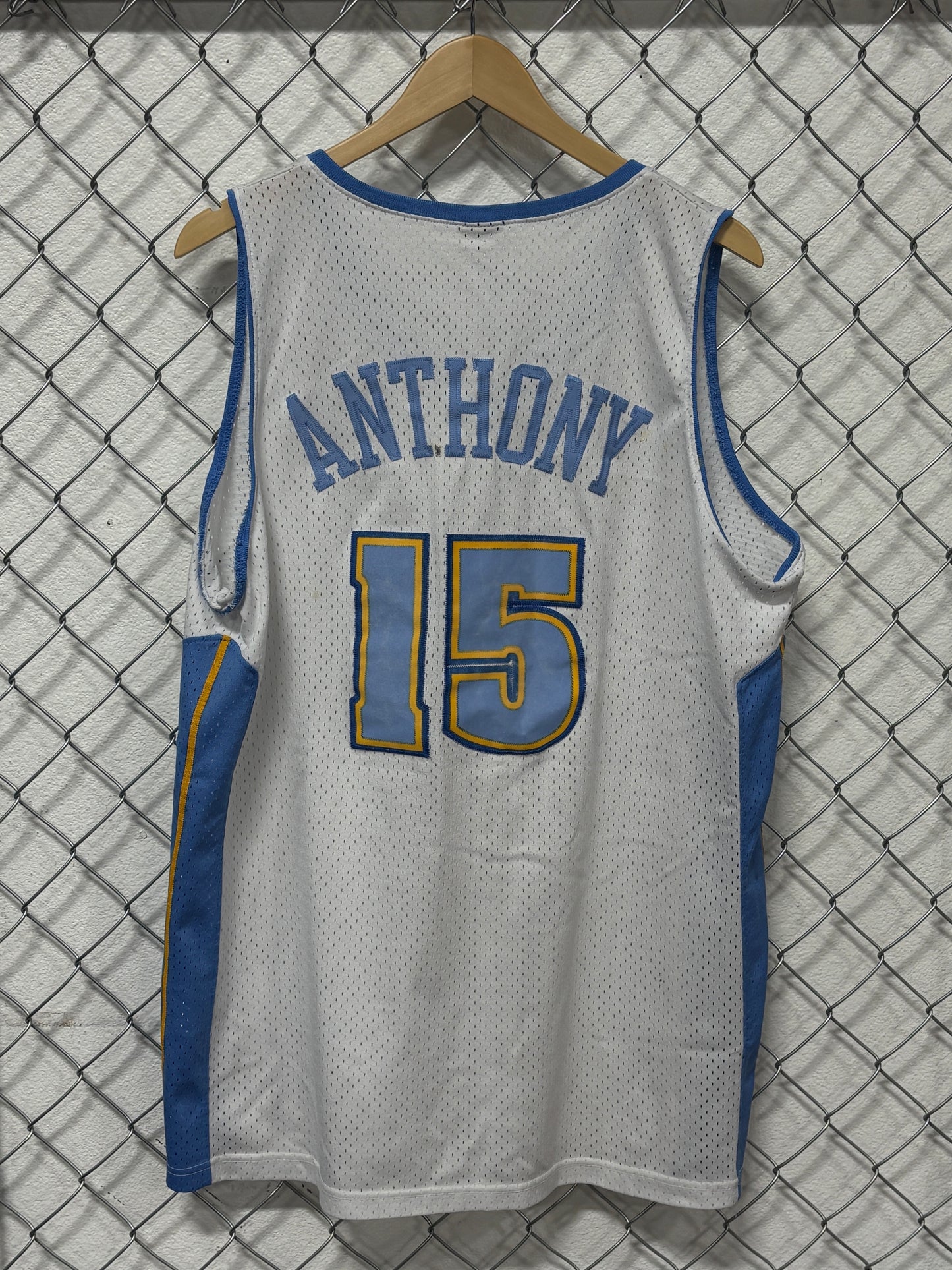 Vintage Nike Denver Nuggets Carmelo Anthony #15 Jersey Size Large