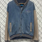 Vintage 90's Billings Montana USPS Denim Bomber Jacket Size XL