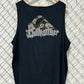 Y2K Quiksilver Classic Logo Black Tank Top Shirt Size XXL