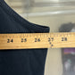 Y2K Quiksilver Classic Logo Black Tank Top Shirt Size XXL