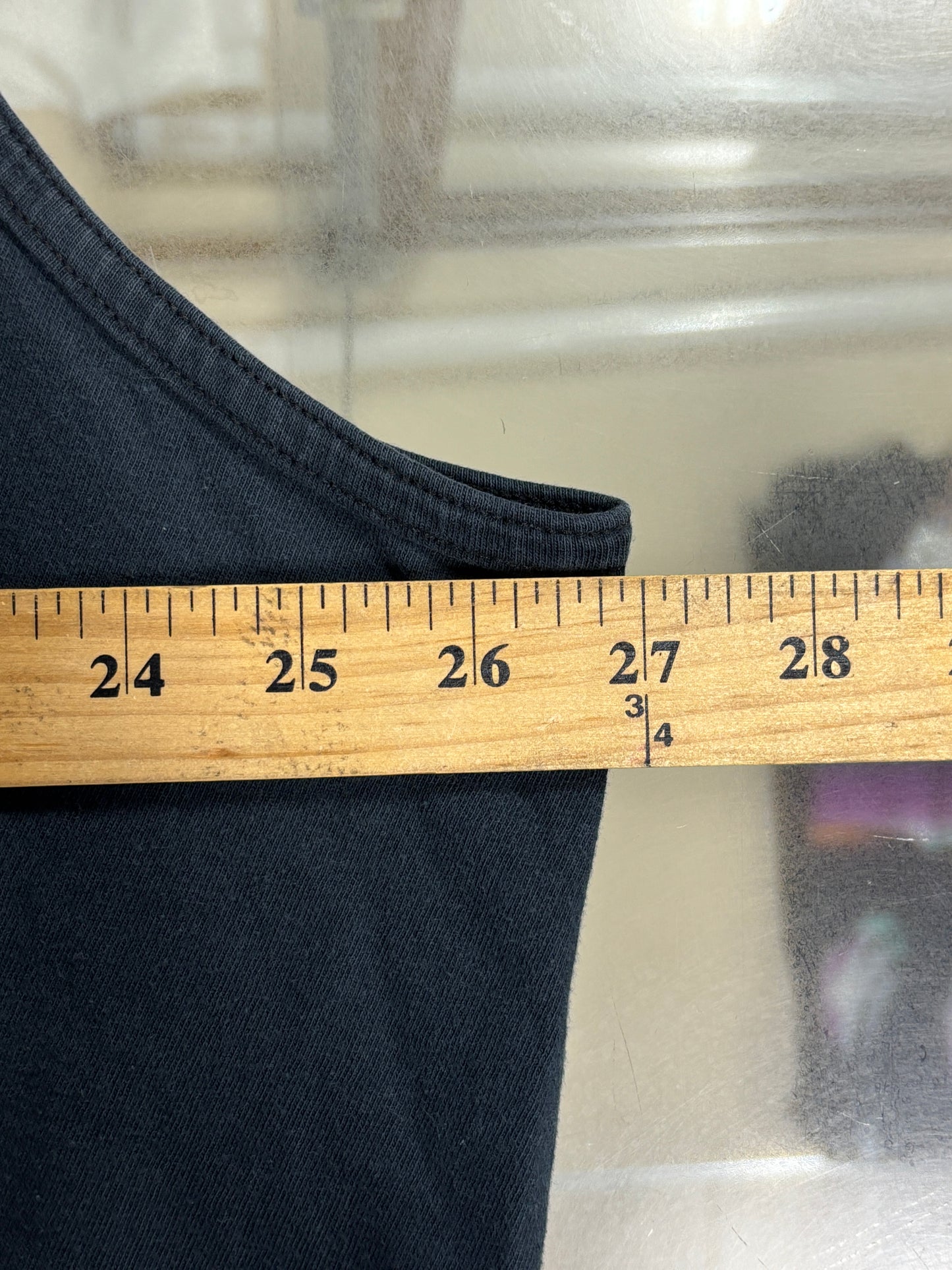 Y2K Quiksilver Classic Logo Black Tank Top Shirt Size XXL