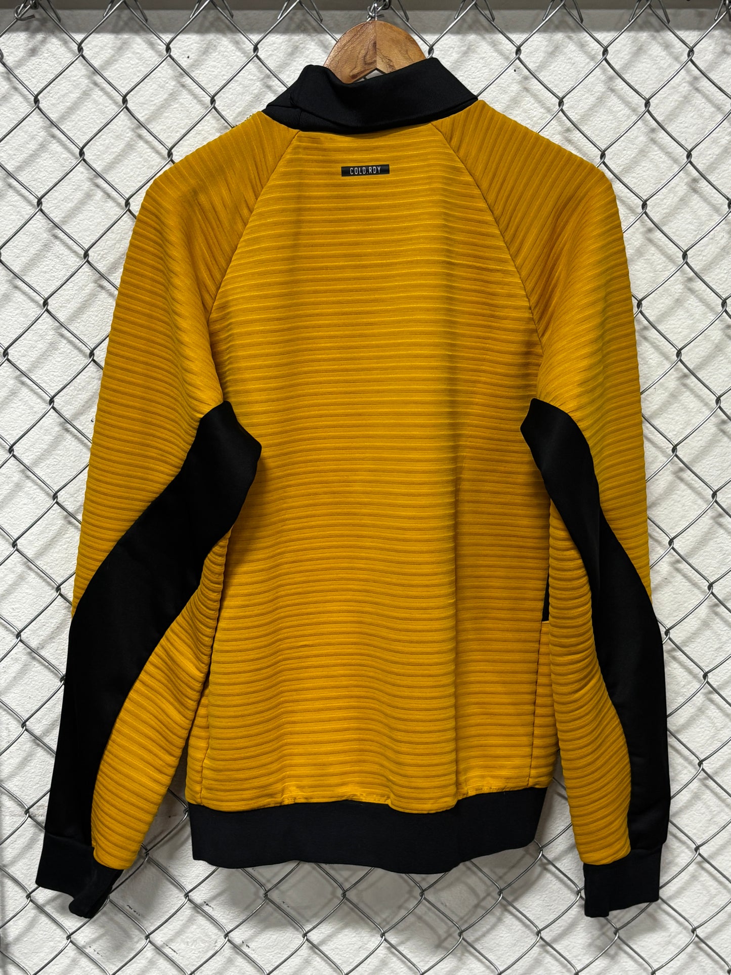 Adidas Cold Rdy Yellow Long Sleeve Mock Neck Shirt Size Medium