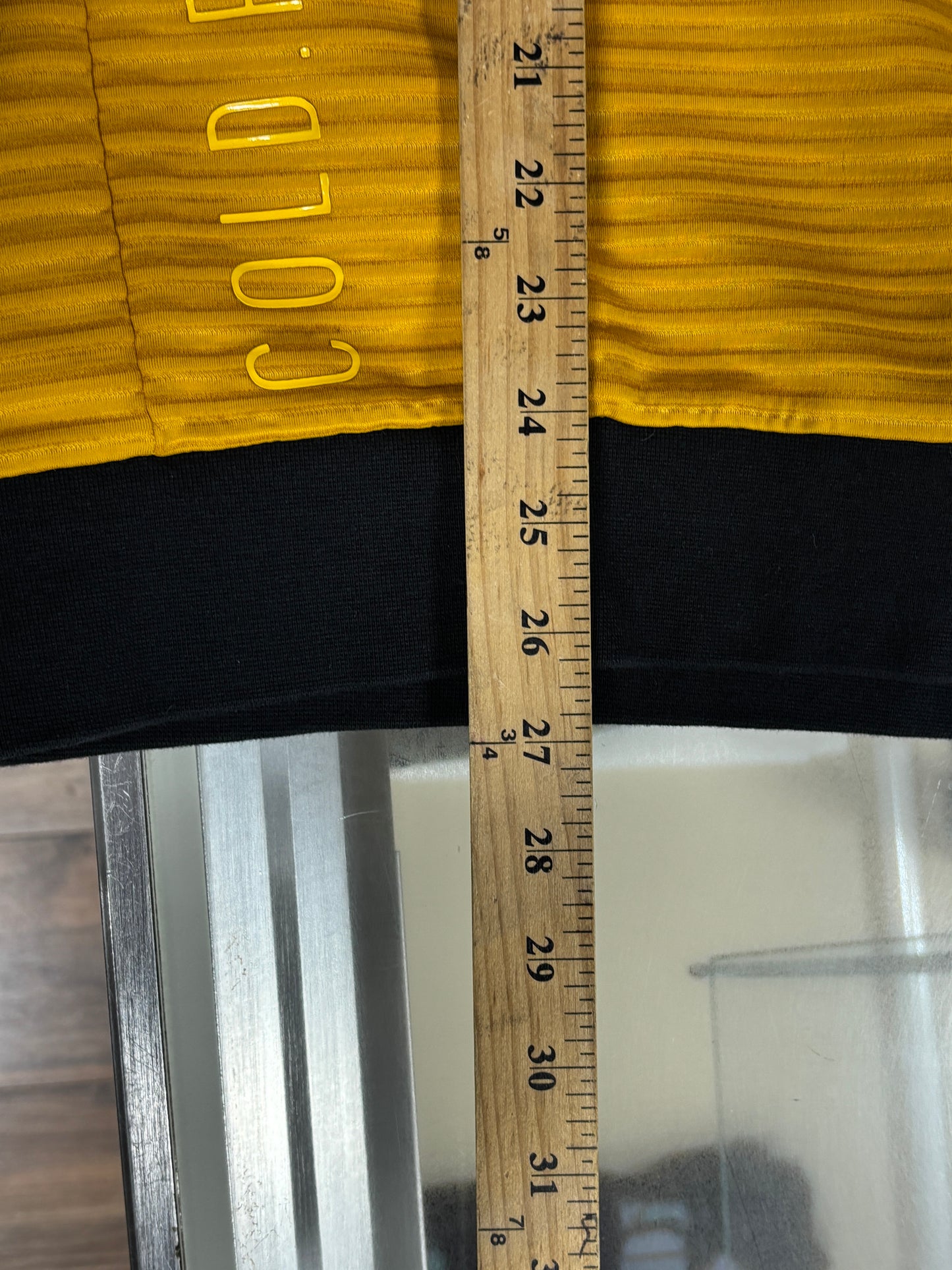 Adidas Cold Rdy Yellow Long Sleeve Mock Neck Shirt Size Medium