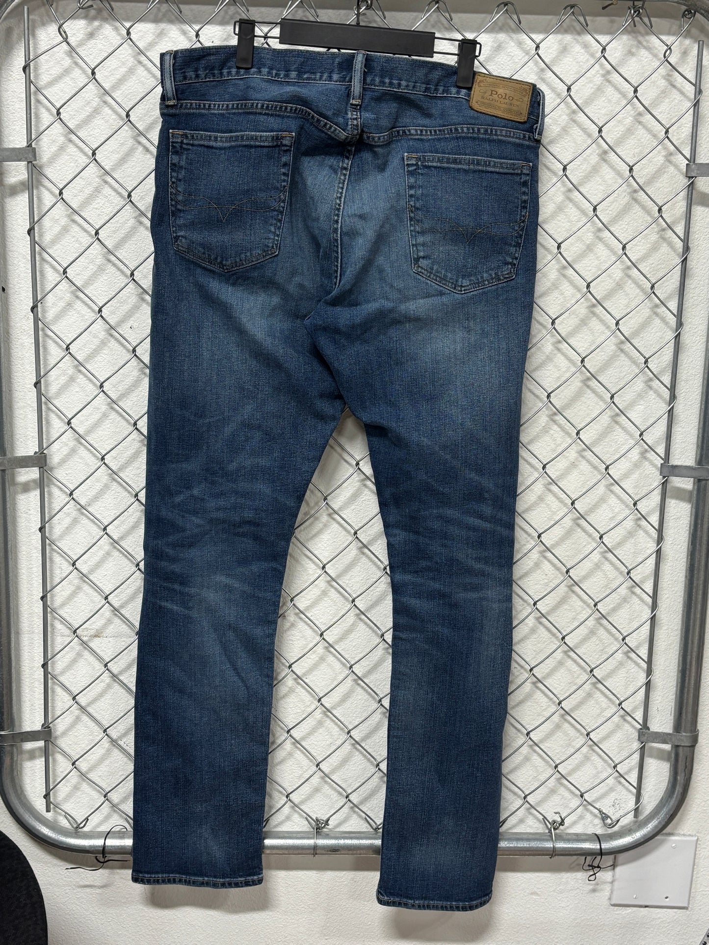 Polo Ralph Lauren Blue Slim Fit Denim Jeans Size 36x33