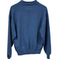 Vintage 90's Russell Athletic Blank Blue Mockneck Sweater Size Large
