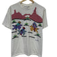 Vintage 90's Wild West Art Painting Graphic Tee Size Large