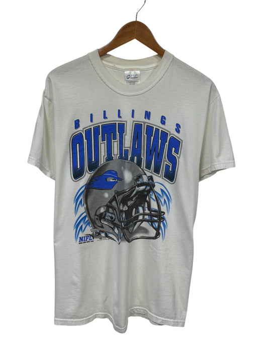 Vintage Y2K Billings Outlaws Football Graphic Tee Size Medium