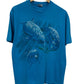 Vintage 90's Aquatic Life Nature Graphic Tee Size Large