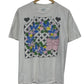 Vintage 90's Garden Wreath Flower Graphic Tee Size Large