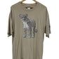 Vintage Y2K Leopard Big Print Nature Graphic Tee Size XL