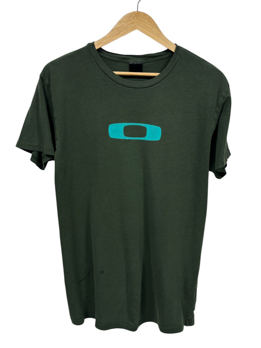 Vintage Y2K Oakley Classic Circle Logo Graphic Tee Size Large