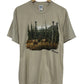 Vintage 00's Montana Elk Nature Graphic Tee Size Medium