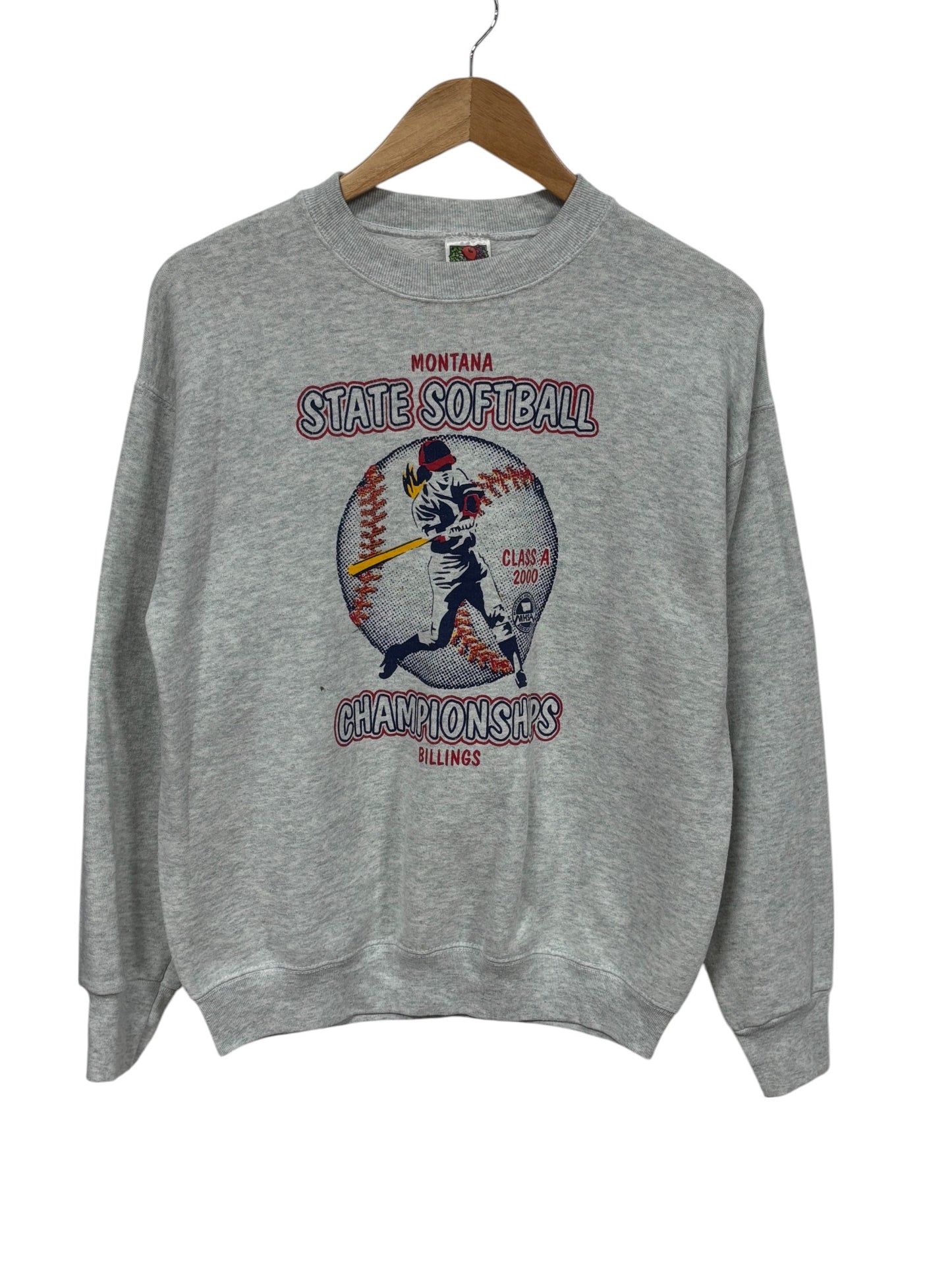 Vintage 2000 Montana State Softball Champions Crewneck Size Medium