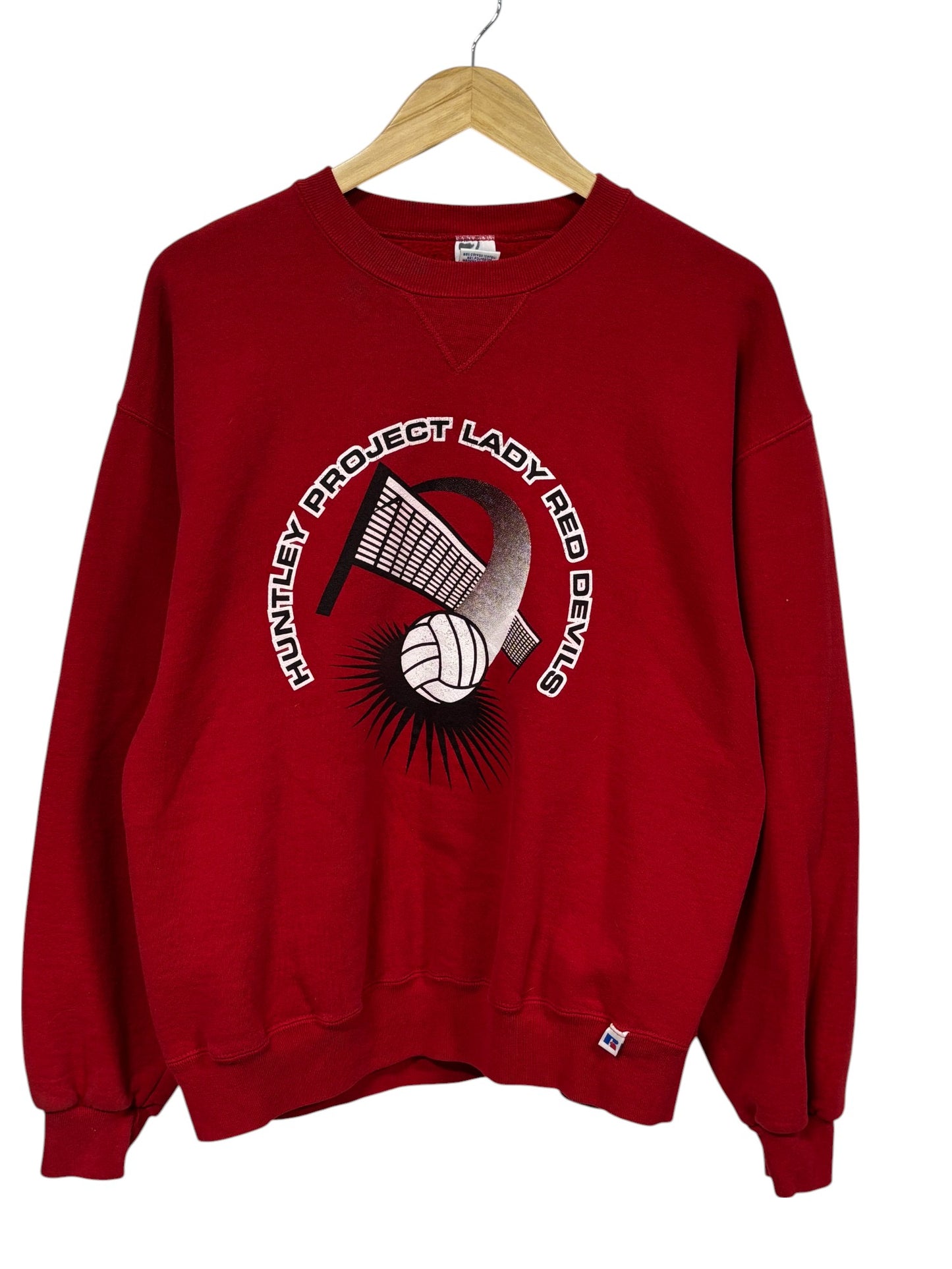 Vintage Huntley Project Montana Volleyball Crewneck Sweater Size Large