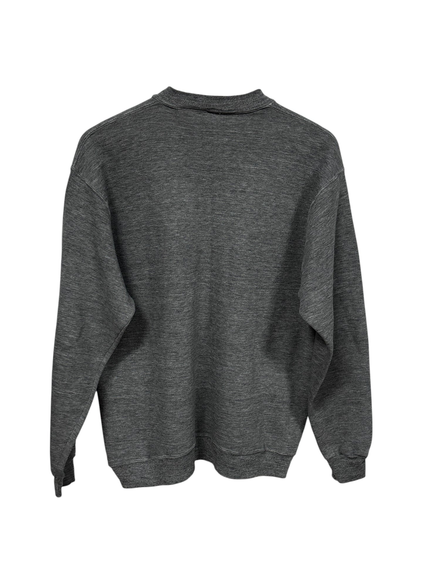 Vintage 90's Russell Athletic Made in USA Grey Blank Sweater Size Medium