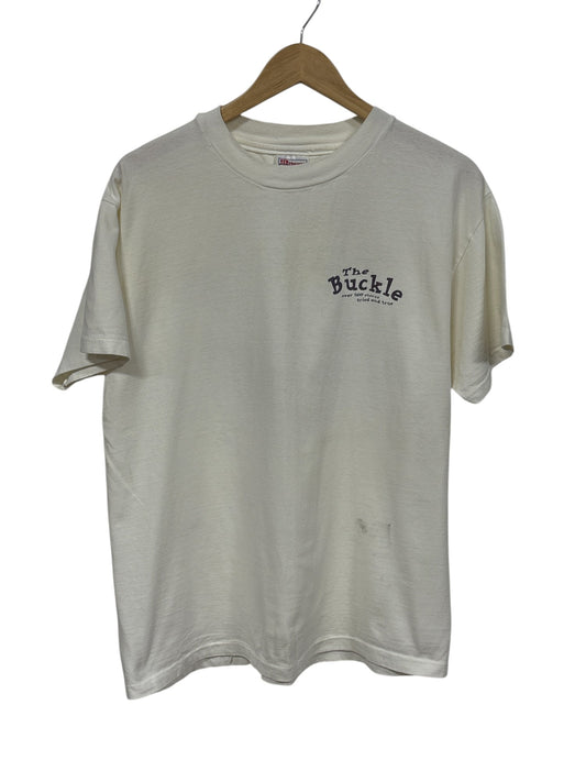 Vintage 90's Buckle Jeans Clothing Company Graphic Tee Size Large