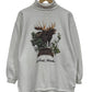 Vintage 90's McCall Idaho Moose Nature Graphic Sweater Size Medium