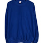 Vintage 90's Jerzees Made in USA Blue Blank Crewneck Sweater Size XL