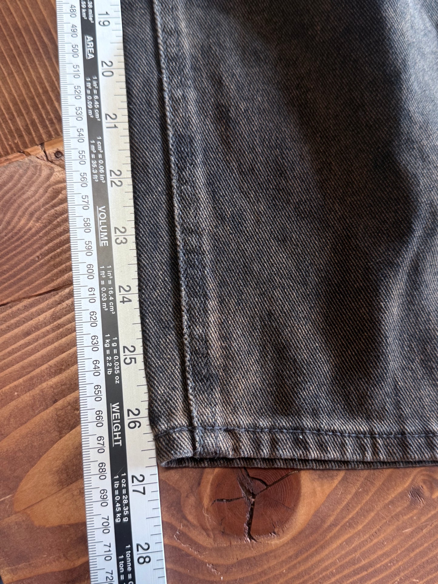 Empyre Brown Y2K Style Baggy Denim Jeans Size 32x27