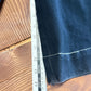 Vintage Y2K JNCO Black Denim Five O Crime Scene Jeans Size 36x24